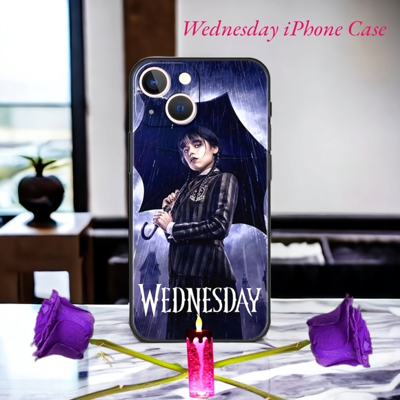 Wednesday Addams! Popular iPhone Durable Protective Case Cover! A Just-Jen Fav🖤 - Picture 6 of 9
